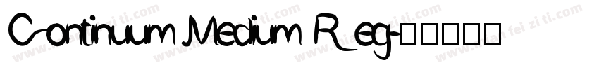 Continuum Medium Reg字体转换